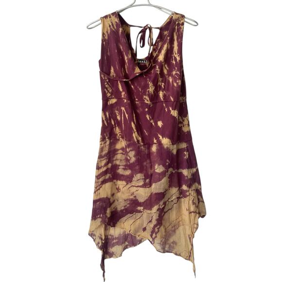 Jayli Dress Short Tie Dye Whimsical Fitted Purple Size Small - Picture 1 of 6